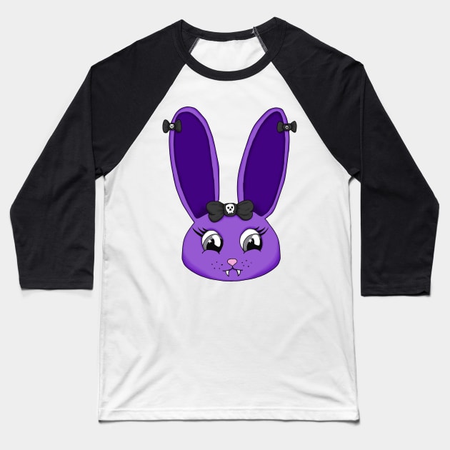 Viola the Vampire Bunny Baseball T-Shirt by RSewell